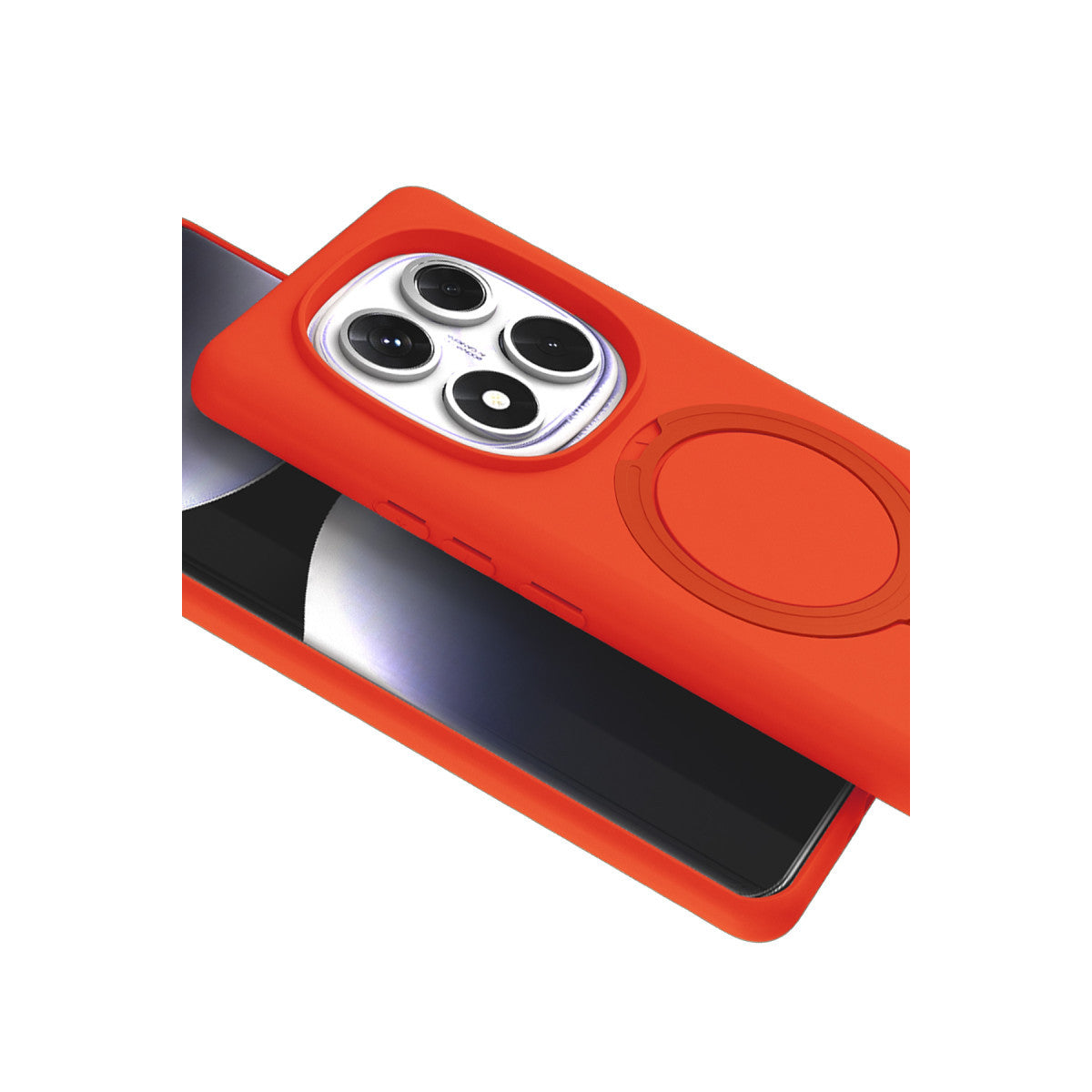 Redmi Note 14 Pro 4G Regal Magsafe Standlı Kapak - Turuncu
