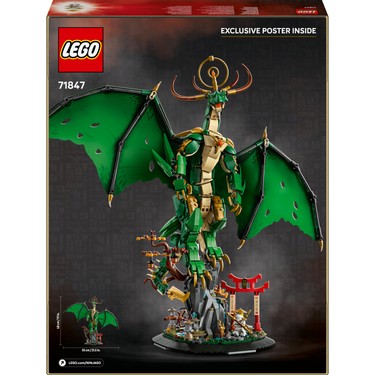 Usta Wu minifigürü içeren NINJAGO muhafız ejderha seti - 14 yaş ve üstü