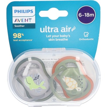 Ultra Air Emzik, 6-18 Ay Arası Erkek Bebekler İçin 2'li Paket