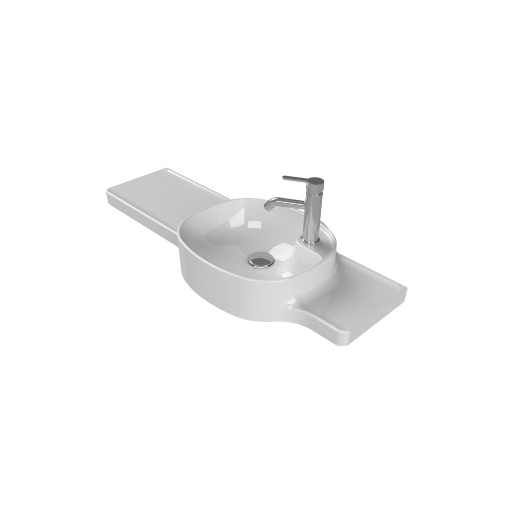 100 cm Etajerli Lavabo - Sağdan Kullanım Seçeneği