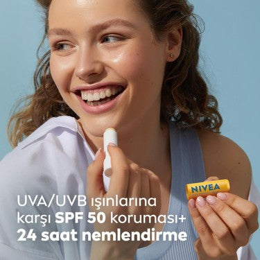Yüksek Güneş Korumalı Dudak Bakım Kremi 4.8gr, 24 Saat Nemlendirici