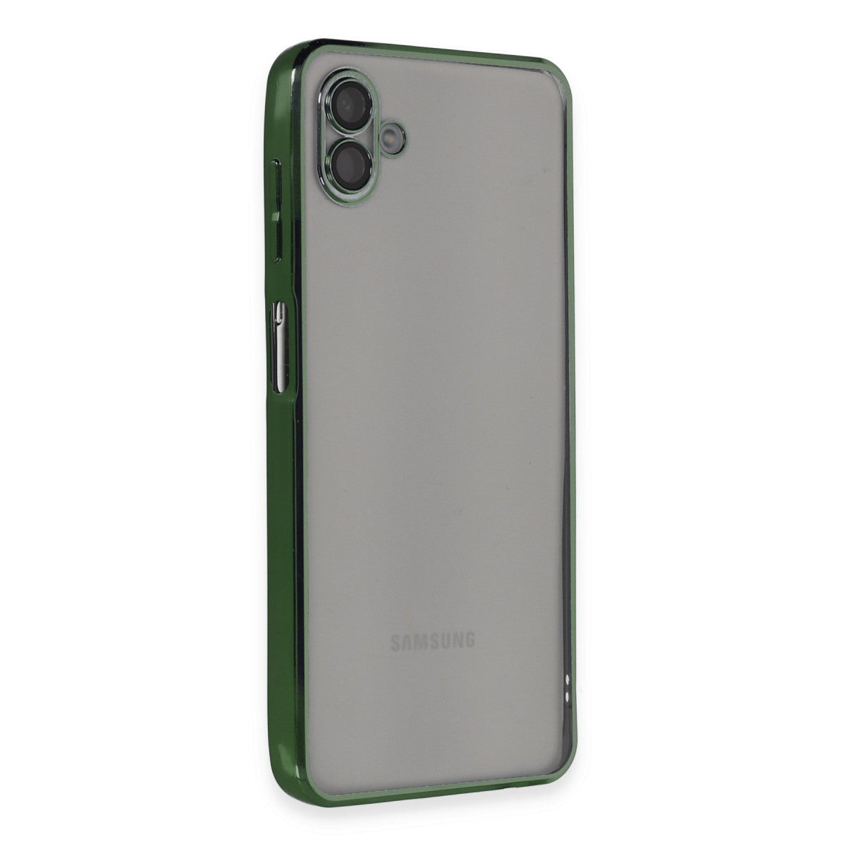 Galaxy A04 Kılıf Razer Lensli Silikon - Yeşil