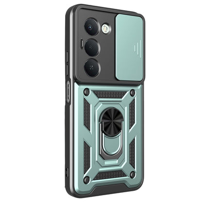 Redmi 15 4G Pars Lens Yüzüklü Silikon - Yeşil