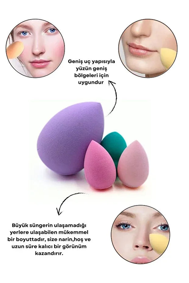 Makyaj Süngeri 4'lü Set