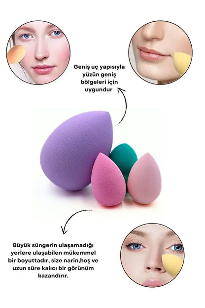 Makyaj Süngeri 4'lü Set