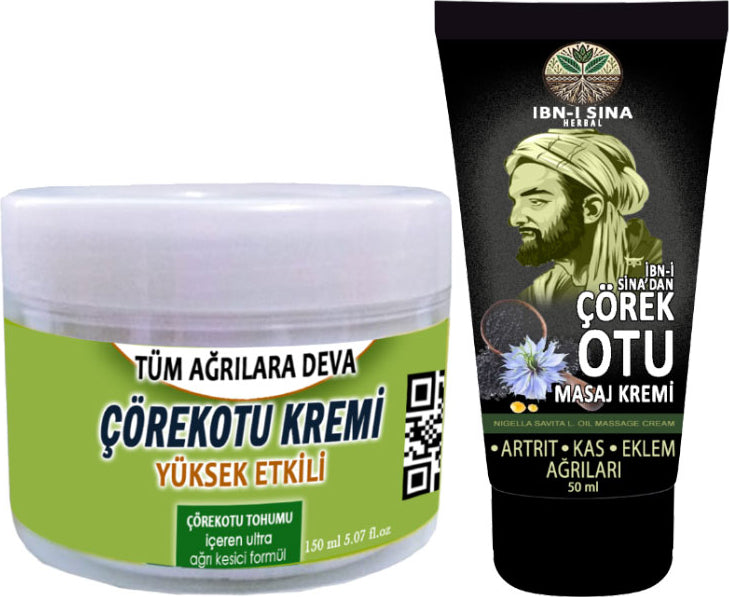 Çörek Otu Kremi Büyük Boy 150 ml Krem + Ibn-I Sina Çörek Otu Kremi 50 ml