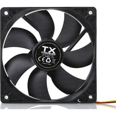 TX 12 cm Sessiz Siyah Kasa Fanı