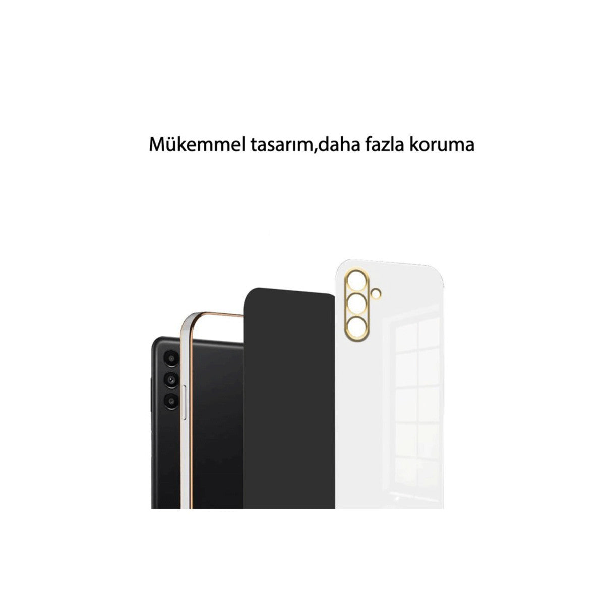Galaxy A24 4G Kılıf Volet Silikon - Beyaz