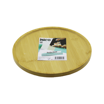 Bambu Yuvarlak Sunum Tepsisi 24.5 cm Ayaklı
