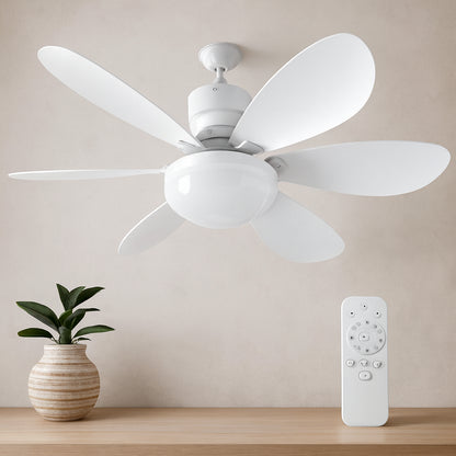 Kumandalı 2si1 Arada Tavan Vantilatör Avize 40W 6 Kanat