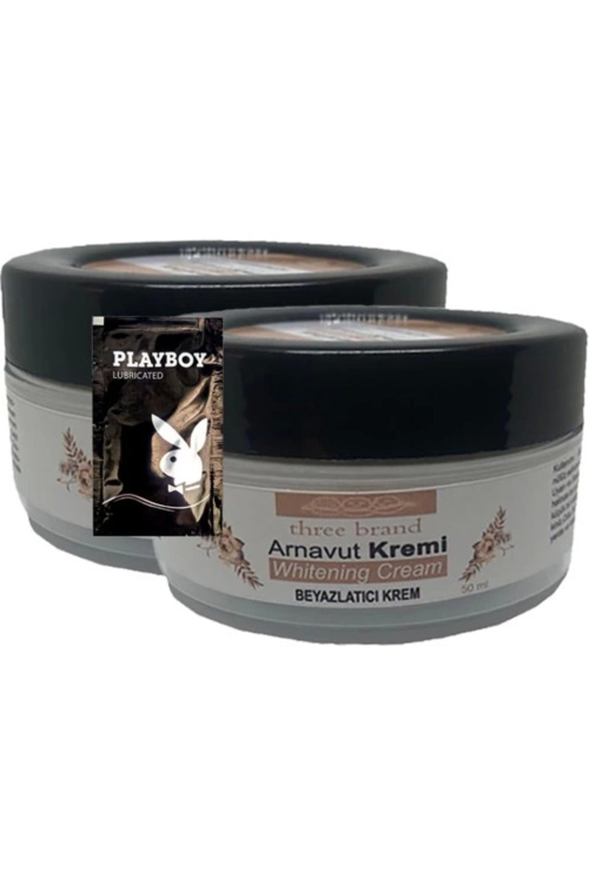 Three Brand Arnavut Kremi 2'li Birden Whitening Cream Bölgesel Aklık Kremi 50 ml + 1 Hediye Jel