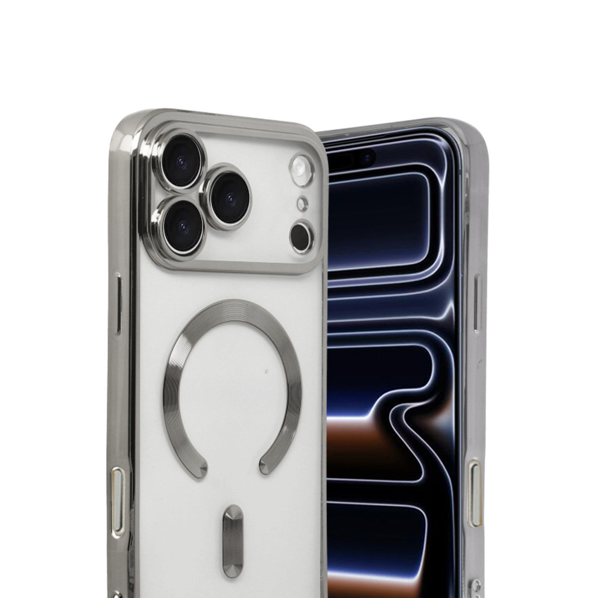 iPhone 17 Pro Max Kross Magneticsafe Kapak - Gümüş