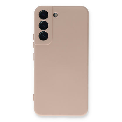 Galaxy S23 Kılıf Nano içi Kadife Silikon - Pudra