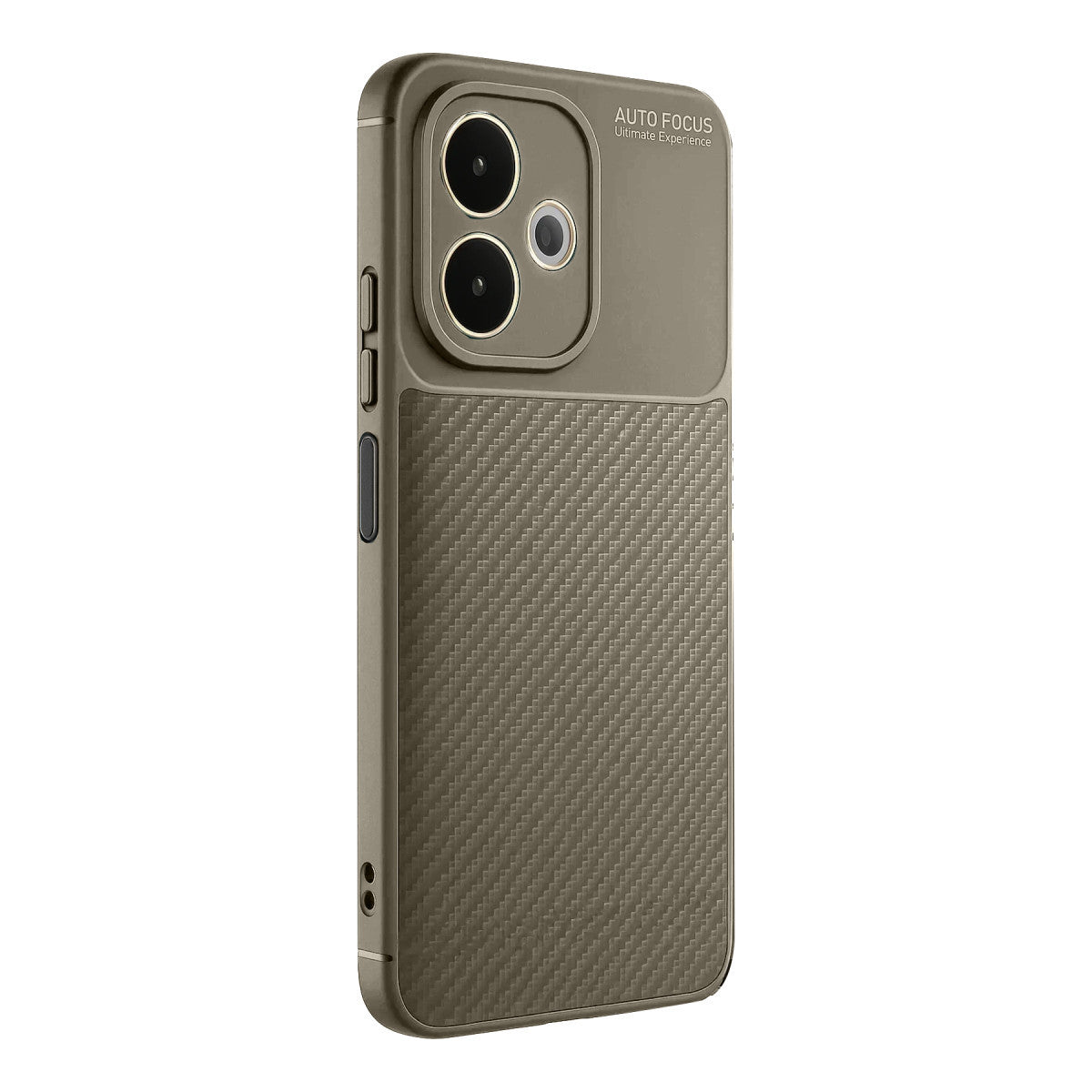 A5 Pro 4G Kılıf Auto Focus Karbon Kapak - Kahverengi