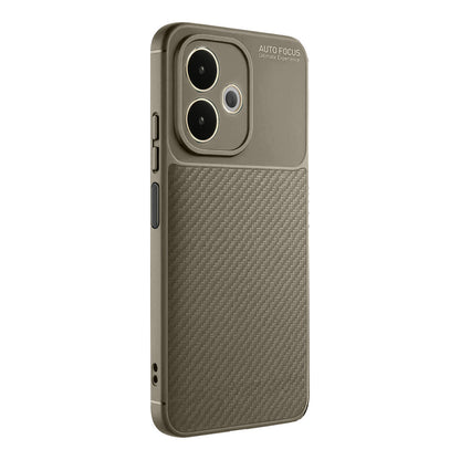 A5 Pro 4G Kılıf Auto Focus Karbon Kapak - Kahverengi