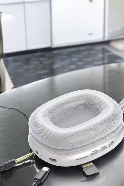 P9 Plus Kablosuz Kulak Üstü Bluetooth Kulaklık Beyaz Yüksek Ses Kaliteli