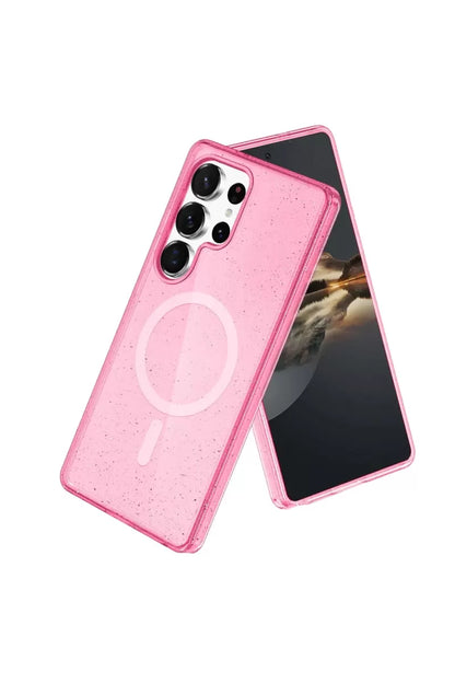 Galaxy S23 Ultra Kılıf Star Magsafe Kapak - Pembe