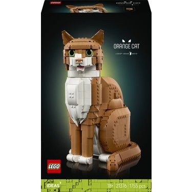 Yetişkinler için turuncu kedi figürü yapım seti - LEGO Ideas