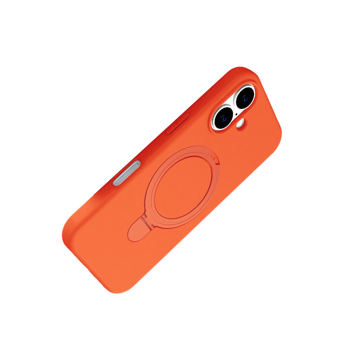 iPhone 16 Plus Regal Magsafe Standlı Kapak - Turuncu