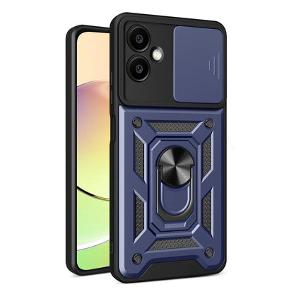 Galaxy A07 4G Pars Lens Yüzüklü Silikon - Lacivert
