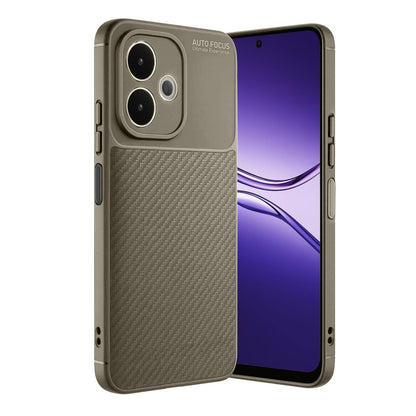 A5 Pro 4G Kılıf Auto Focus Karbon Kapak - Kahverengi