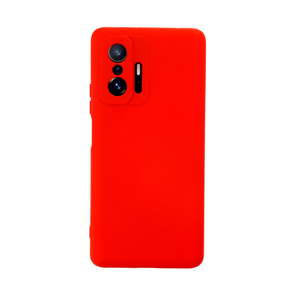 Mi 11T Pro Kılıf Nano içi Kadife Silikon - Kırmızı
