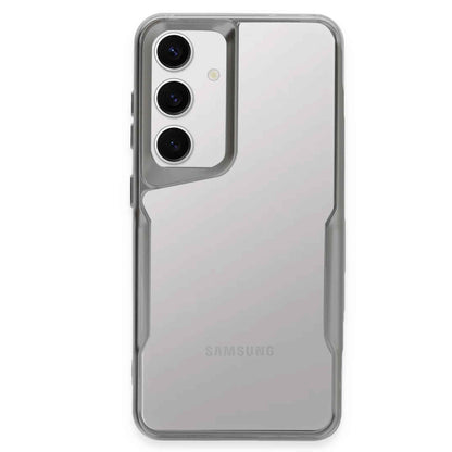 Galaxy S24 Kılıf Boyi Silikon Kapak - Gümüş