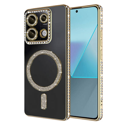 Redmi Note 13 Pro 4G Joke Simli Magneticsafe Kılıf - Gold