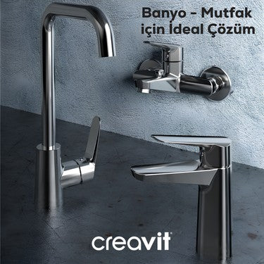 Krom Eviye Bataryası ile Modern Mutfak Tasarımı