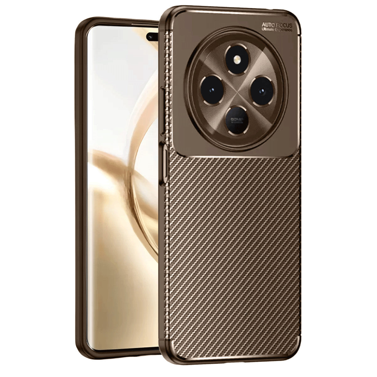 Spark 30 Kılıf Auto Focus Karbon Kapak - Kahverengi