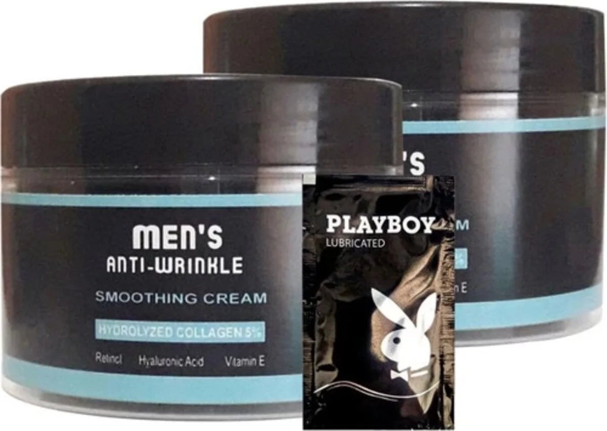 Süper Mens 2tane 100 ml SNMP20300 Antiwrinkle Erkek Yüz Cilt Kremi Smoothing Cream + Yanında Jel