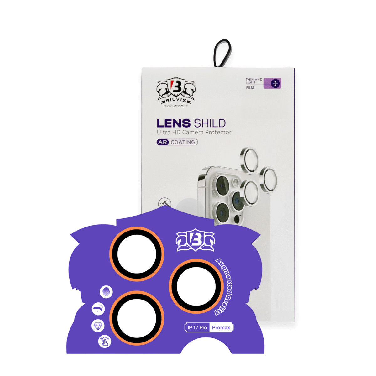 iPhone 17 Pro Max Bilvis Titan Kamera Lens - Turuncu