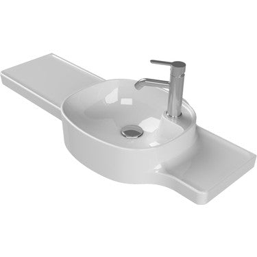 100 cm Etajerli Lavabo - Sağdan Kullanım Seçeneği