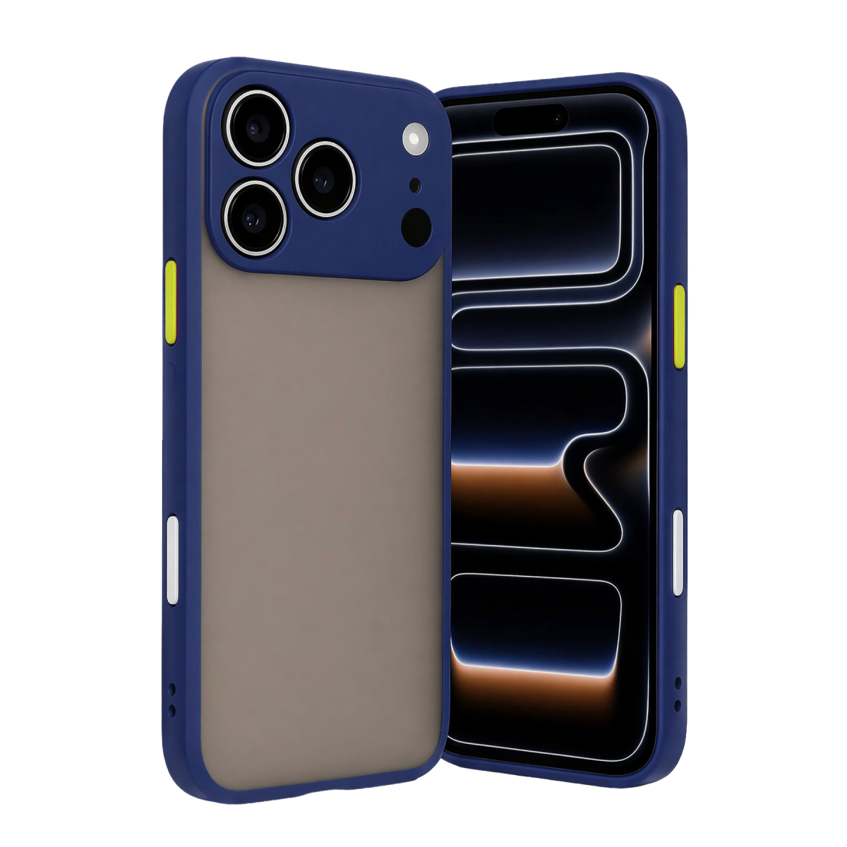 iPhone 17 Pro Max Kılıf Montreal Silikon Kapak - Lacivert