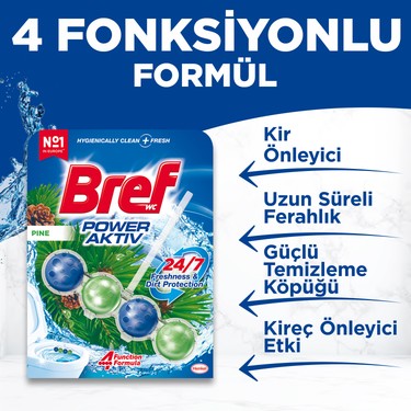 Tuvalet Bloğu 2'li Çam Kokulu Etkili Temizlik Ürünü