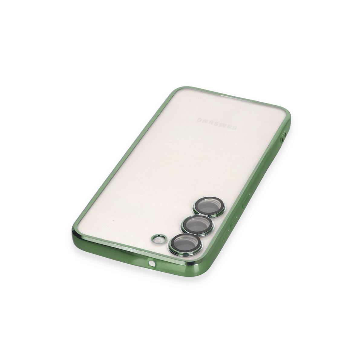 Galaxy S23 Kılıf Razer Lensli Silikon - Yeşil