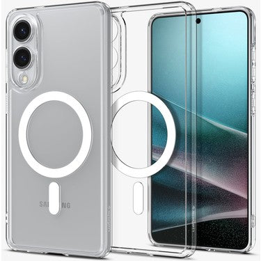 Spigen Galaxy S25 Edge ile Uyumlu Magnet Kılıf Ultra Hybrid Mag Fit Sararmaya Dayanıklı Beyaz