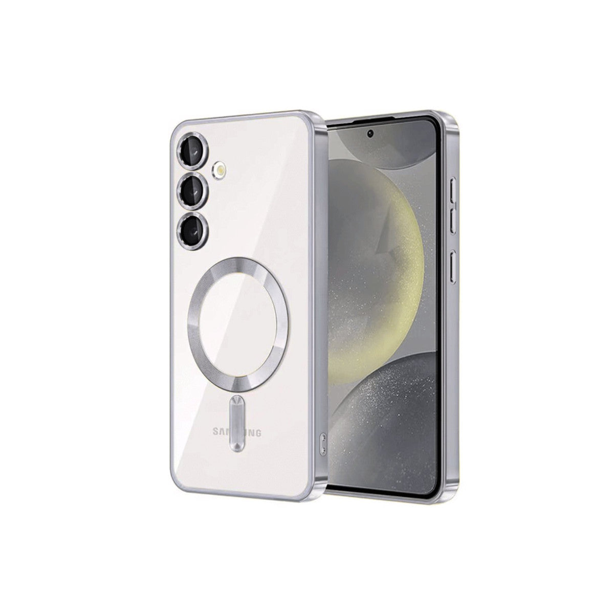 Galaxy S23 Plus Kılıf Kross Magneticsafe Kapak - Gümüş