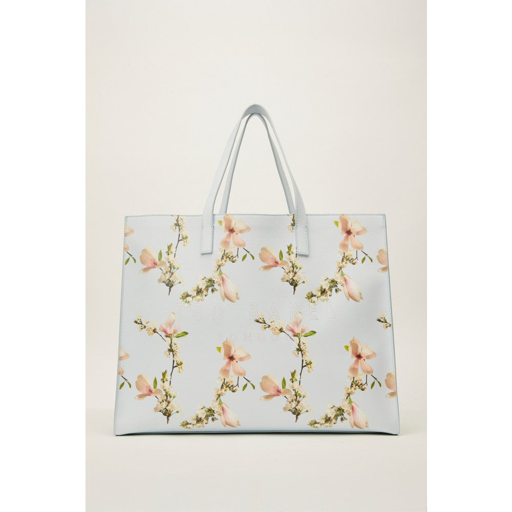 Ted Baker Mavi Ikonik Floral Desenli Küçük Çanta ile Şıklık