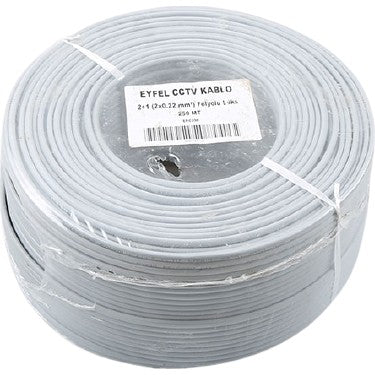Lüks CCTV Kablo, 2x0.22 Folyo ile Yüksek Kalite