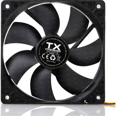 TX 12 cm Sessiz Siyah Kasa Fanı
