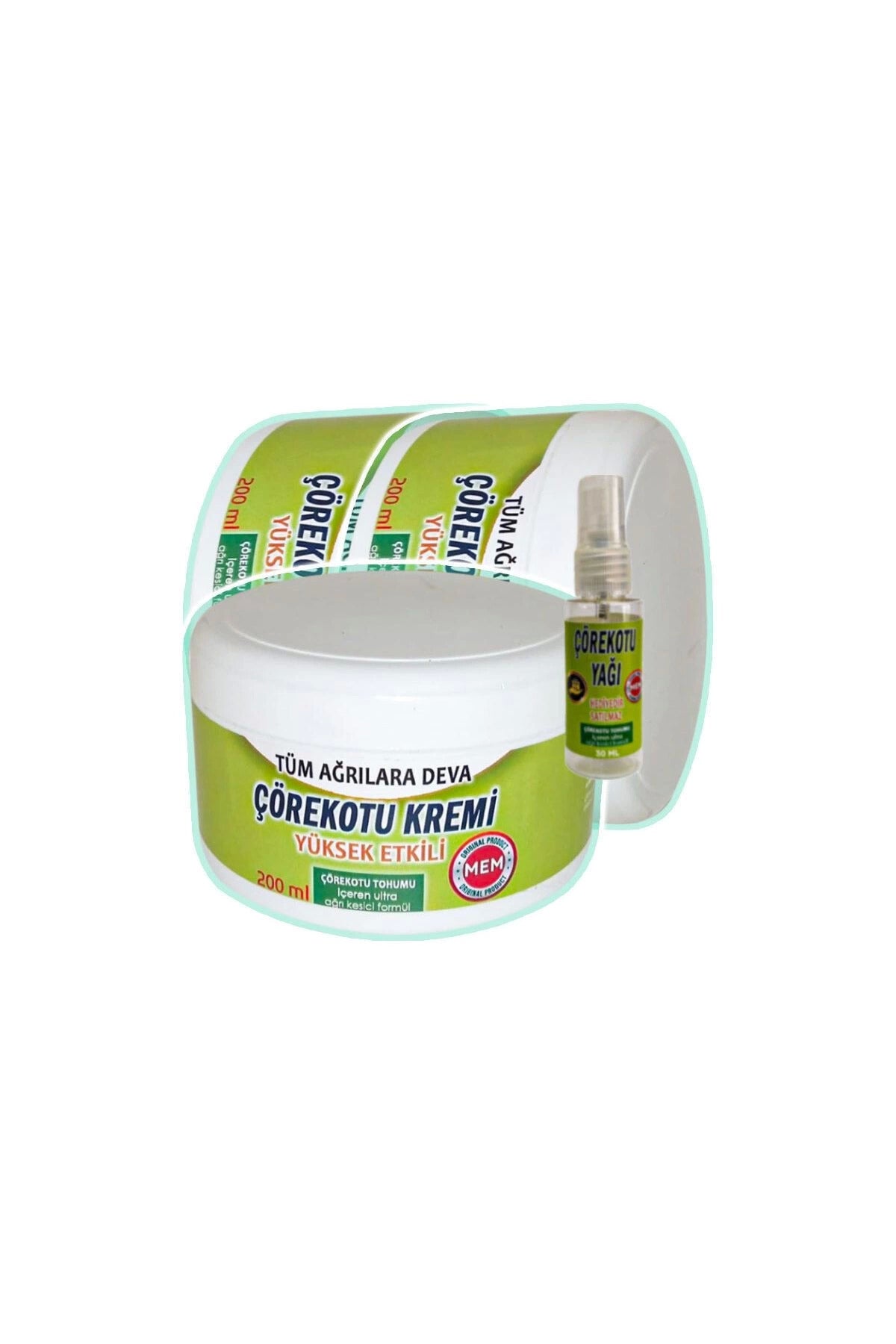 Çörek Otu Rahatlatıcı Bakım Kremi 3x200 ml+30 ml Çörek Otu Yağı ile