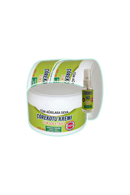 Çörek Otu Rahatlatıcı Bakım Kremi 3x200 ml+30 ml Çörek Otu Yağı ile