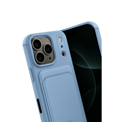 iPhone 17 Pro Kelvin Kartvizitli Silikon - Mavi