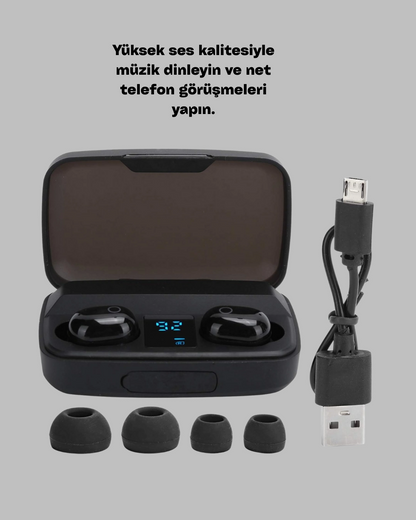 Abs Gövdeli, Hafif Ve Uzun Ömürlü Bluetooth Kulaklık