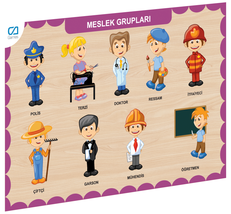 CAAHS-3203 Ca Games Ahşap Meslek Grupları Bul-tak
