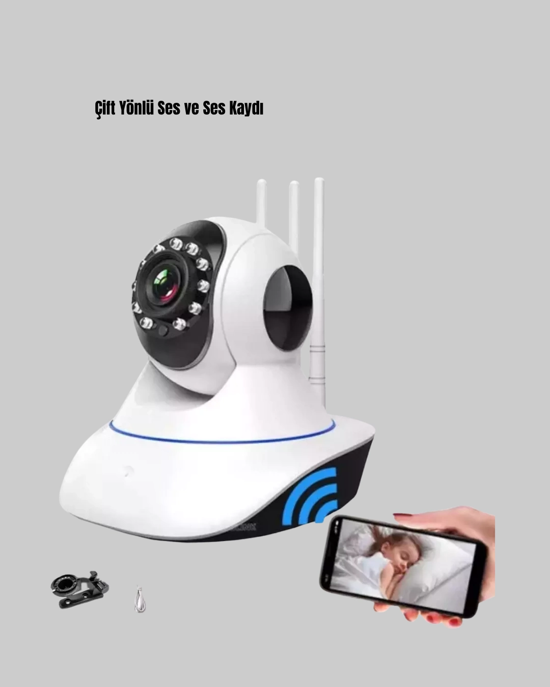 Akıllı Ip Güvenlik Kamerası – 1080p Hd, Gece Görüşlü, Hareket Algılamalı Yeni Nesil