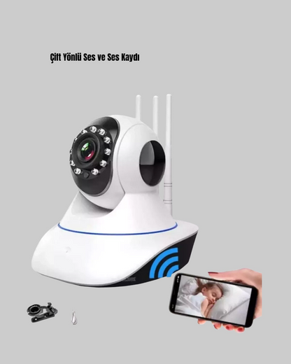Akıllı Ip Güvenlik Kamerası – 1080p Hd, Gece Görüşlü, Hareket Algılamalı Yeni Nesil