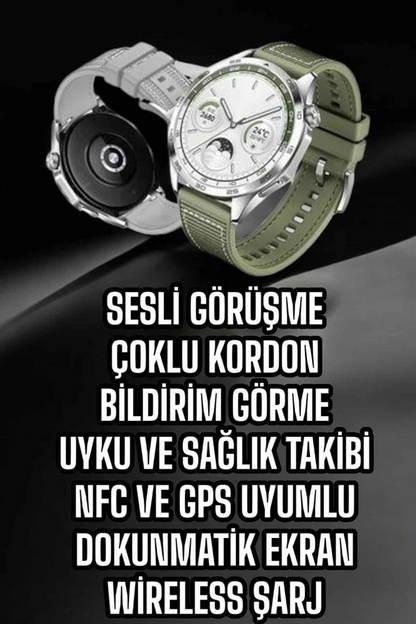 Akıllı Saat Sesli Görüşme Uyku Ve Sağlık Takibi Nfc Uyumlu