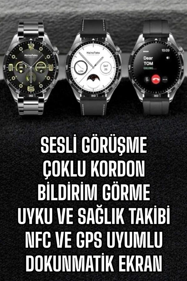 Akıllı Saat Titreşimli Amoled Ekran Uyku Ve Sağlık Takibi Sesli Görüşme